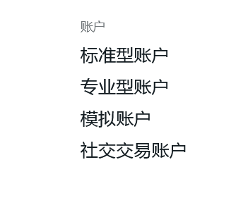 账户类型